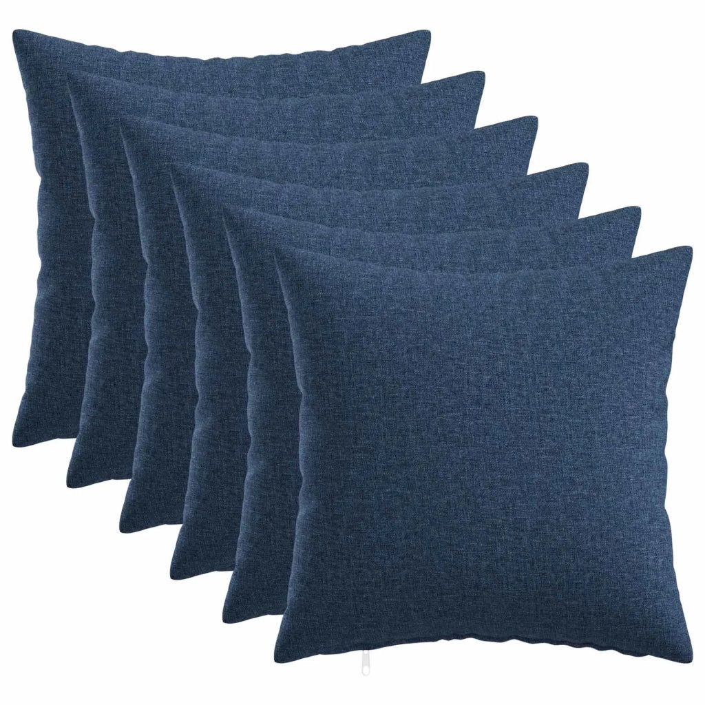 Federa 6 pz HEERLEN Blu 35 x 35 cm Tessuto 907992