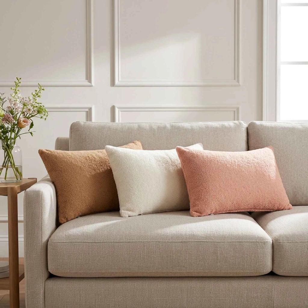 Federa 2 pz HEERLEN Rosa 30 x 50 cm Bouclé 907777