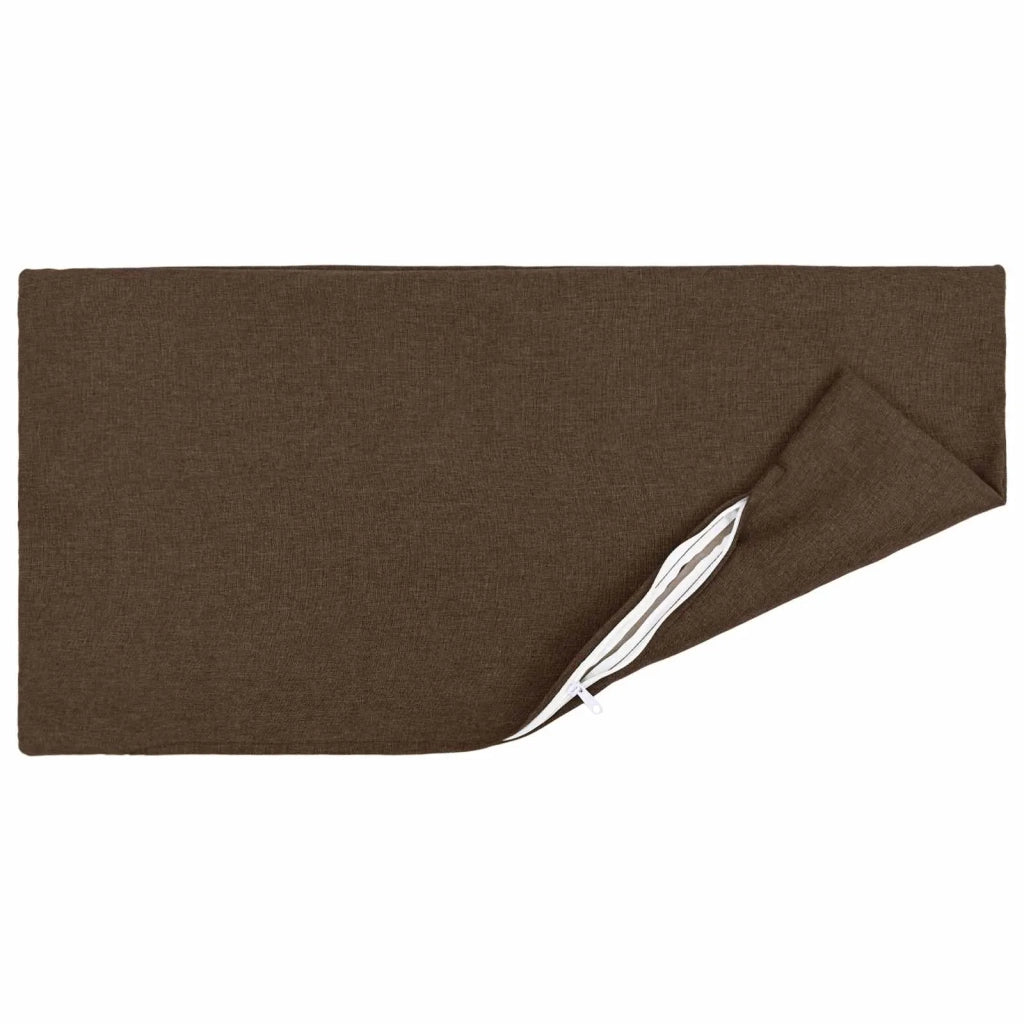 Cuscino con cuscino HEERLEN 2 pz Marrone Tessuto 927369