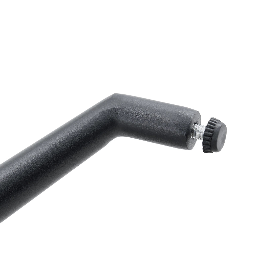 SEDIA Girevole 85 cm in PU Nero e Metallo Nero Set da 2 pezzi