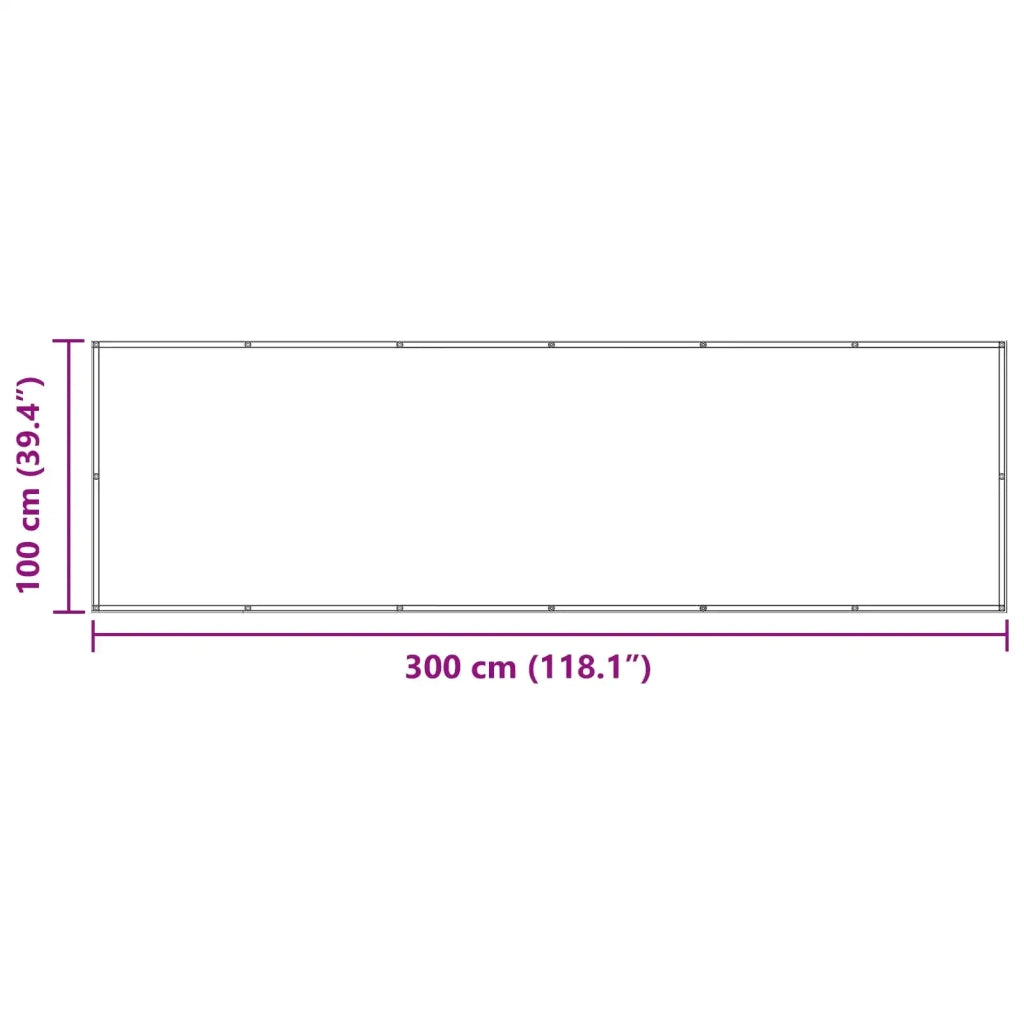 Schermo da balcone | Paravento da Balcone Verde Scuro 100 x 300 cm Tessuto Oxford