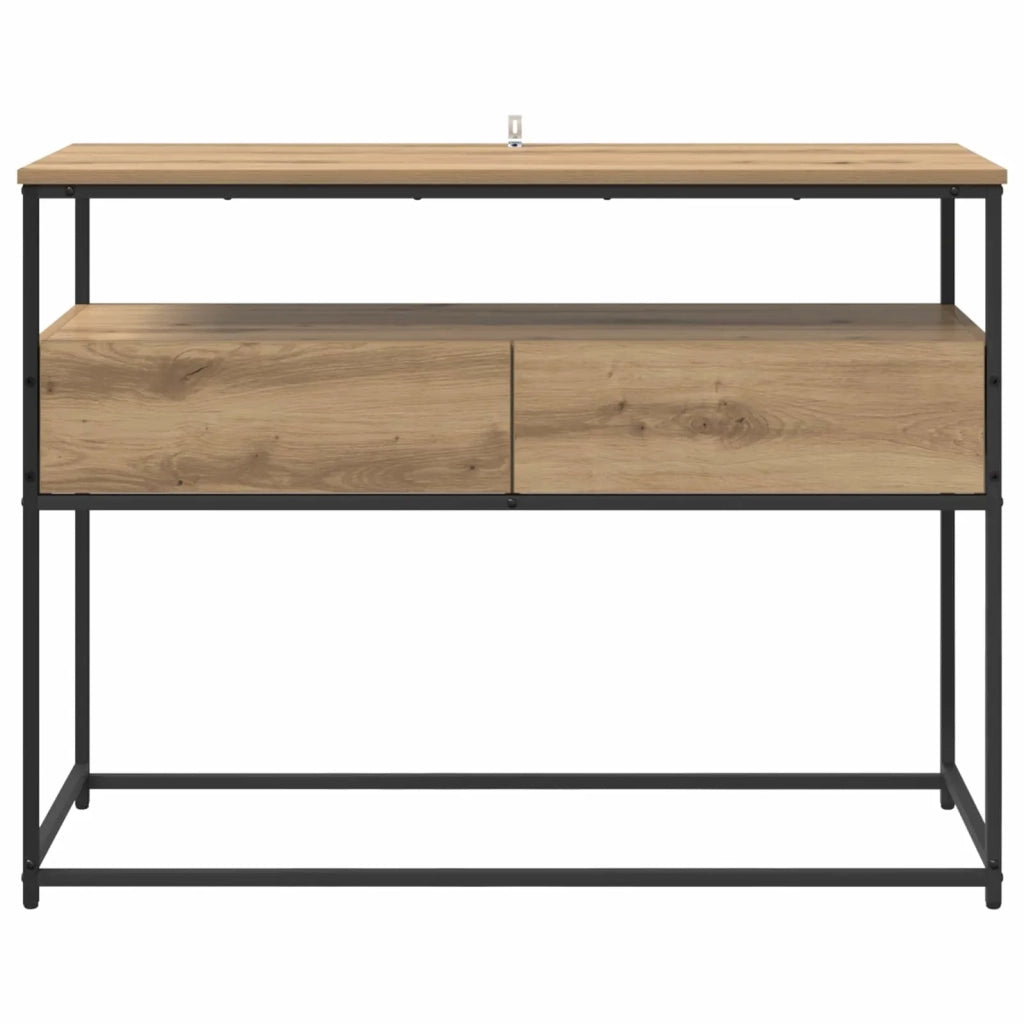 Table console Chêne artisanal 100 x 40 x 75 cm