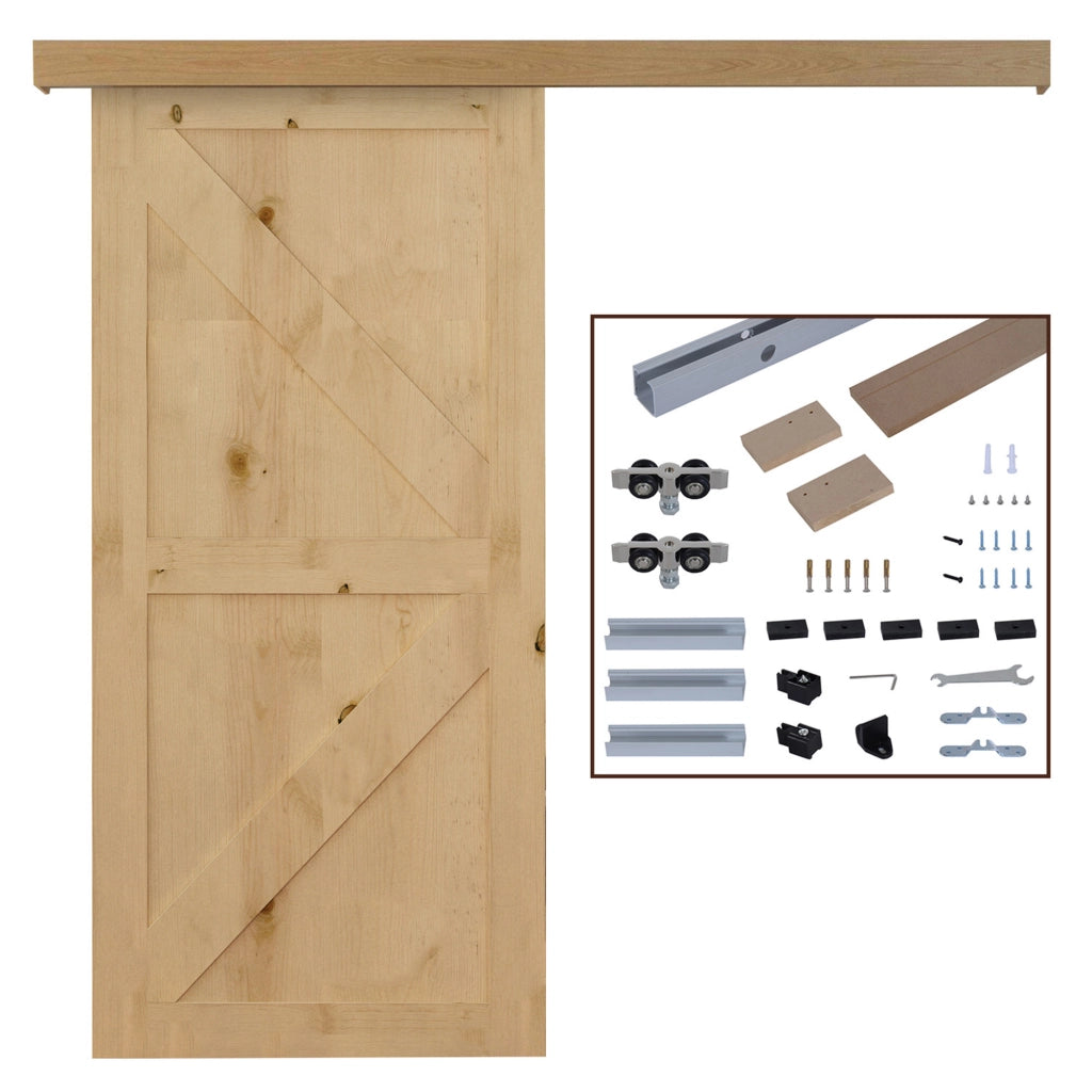 Binario per Porte Scorrevoli Rustico ¨C Zephmum ¨C Legno 200cm