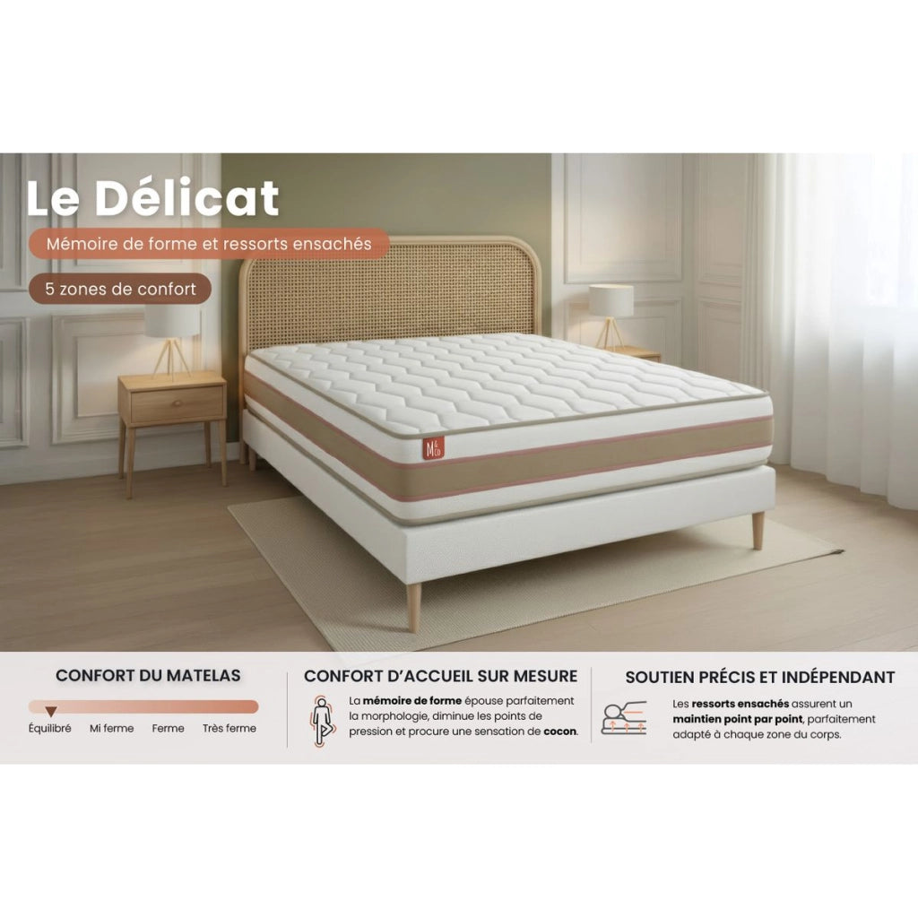 140x190 cm Set materasso e base - Le Délicat