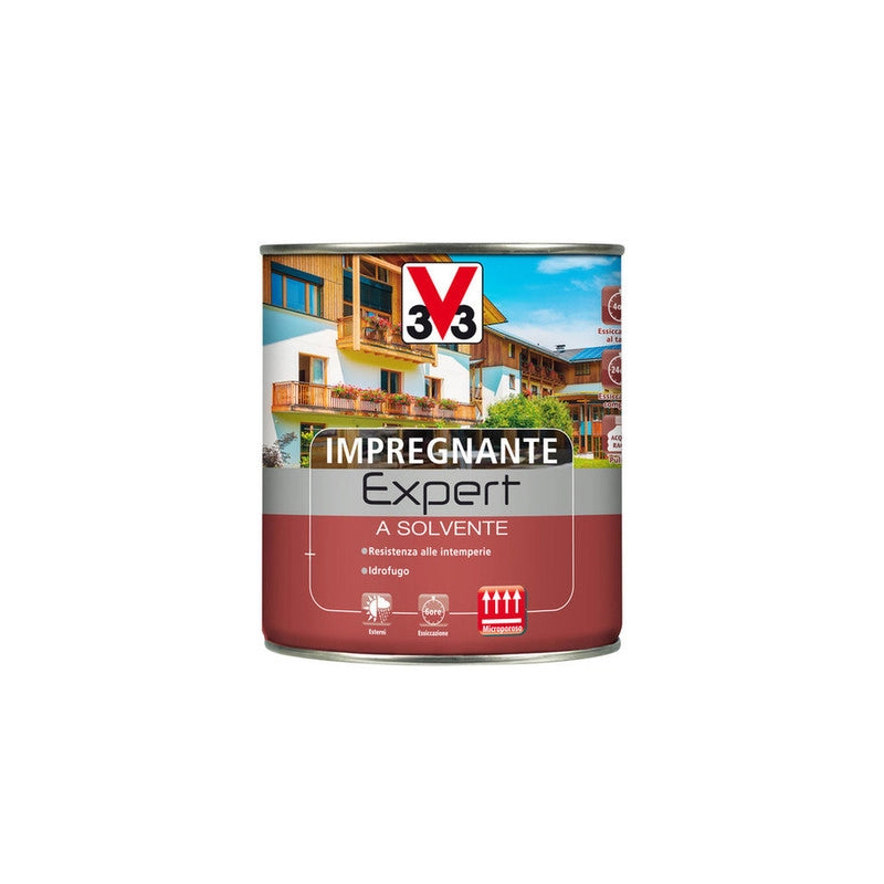 V33 IMPREGNANTE EXPERT SOLVENTE NOCE SCURO 0.75L