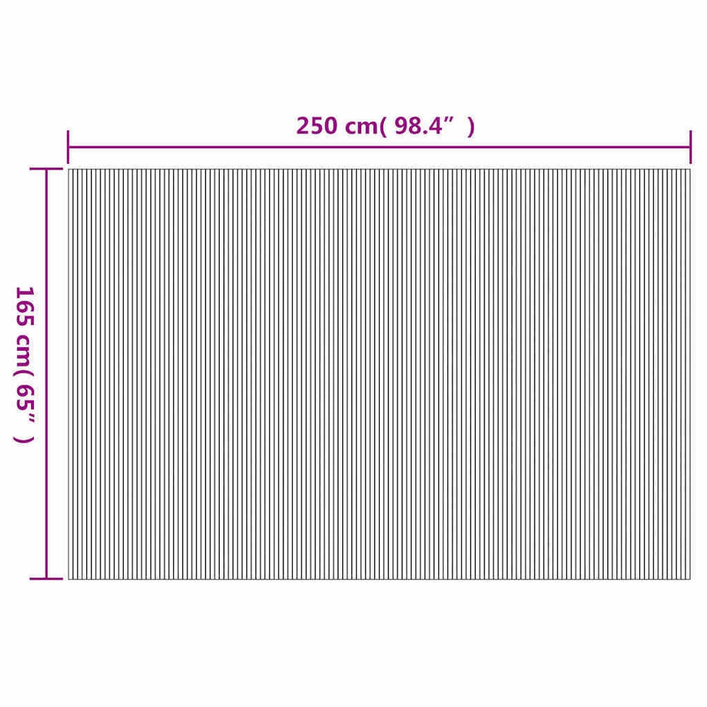 Screen Brown 165x250 Cm Bamboo