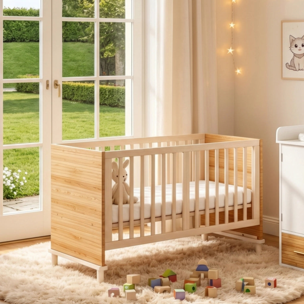Letto per bambini ¨C Minimal ¨C Legno di pino, colore legno naturale, 70x140x87 cm, senza materasso