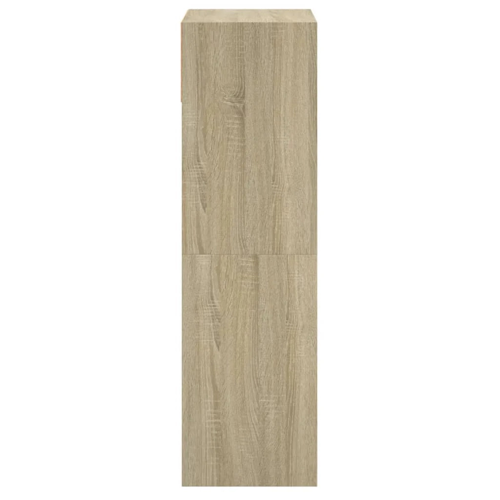Scarpiera mobiletto portascarpe mobile per ingresso/corridoio/soggiorno legno Sonoma 60 x 34 x 116 cm marrone legno ingegnerizzato 02_0021711