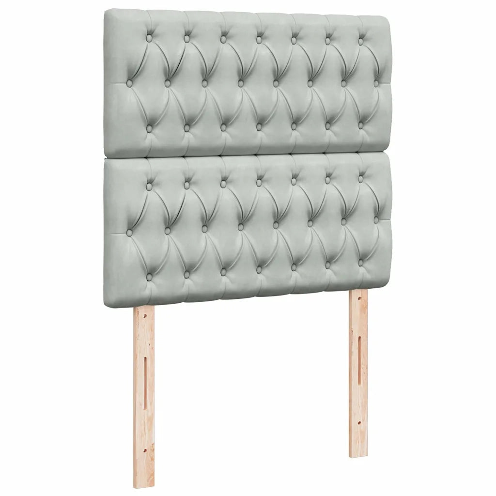 Struttura Letto Pouf con Materassi 80x200 cm in Velluto 3313505