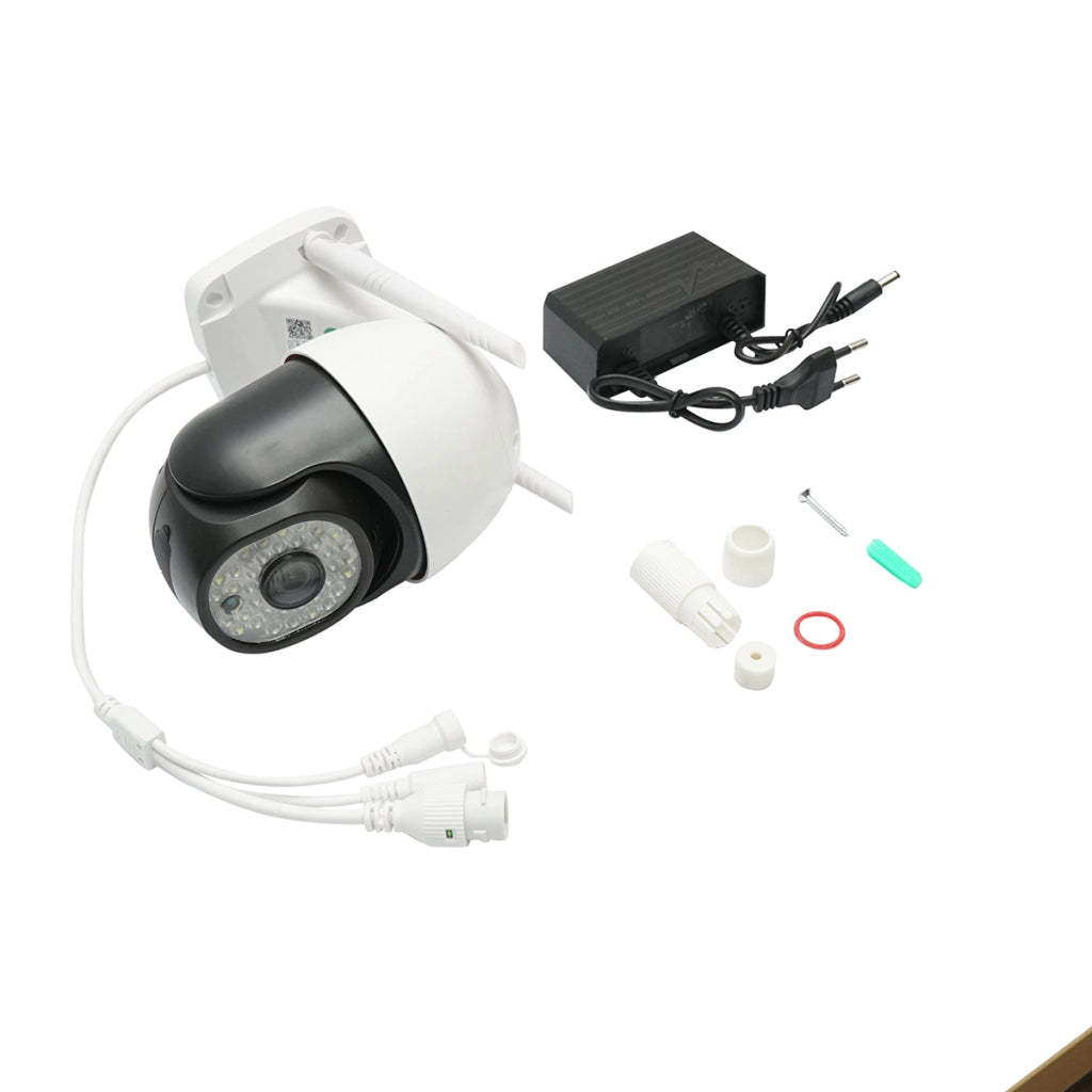 Telecamera di videosorveglianza intelligente P2P WIFI e 4G 3MP, sensore di movimento, rilevamento umano, visione notturna, PTZ rotante a 355 gradi, applicazione V380 Pro