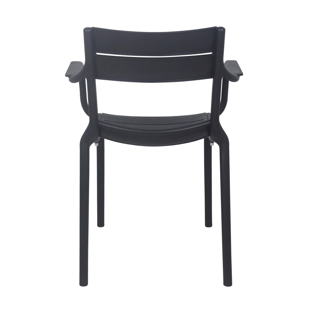 Oviala - Poltrona da giardino in plastica nera