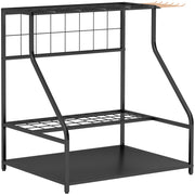 Organiser per attrezzi da giardino 84 x 53 x 73 cm porta 20 attrezzi antiruggine industriale contemporaneo in metallo arancione 21_0005540