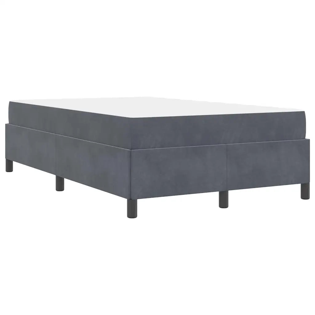 Letto matrimoniale | Letto per adulti | Struttura del letto Grigio scuro 120 x 200 cm Tessuto