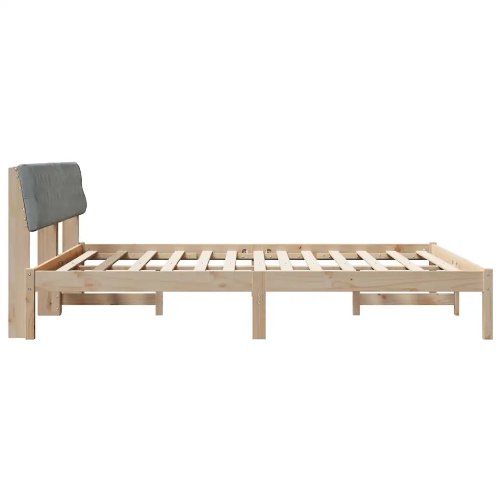 Struttura del Letto Marrone e grigio chiaro 180 x 200 cm 3394343