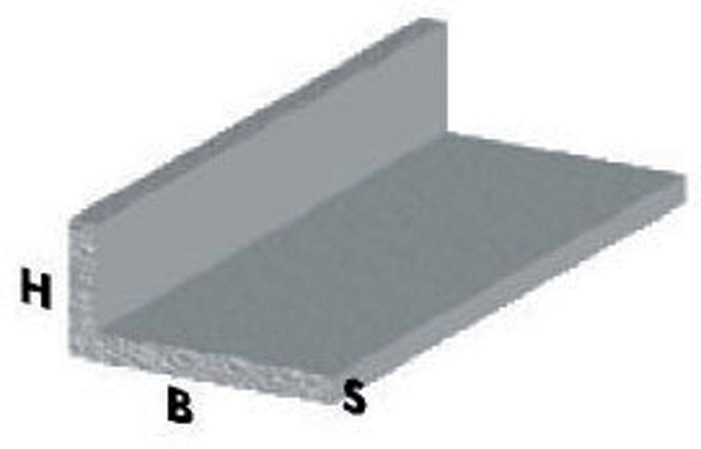 5pz profilo argento h.100 cm elle 15x10x1 mm cod:ferx.33446