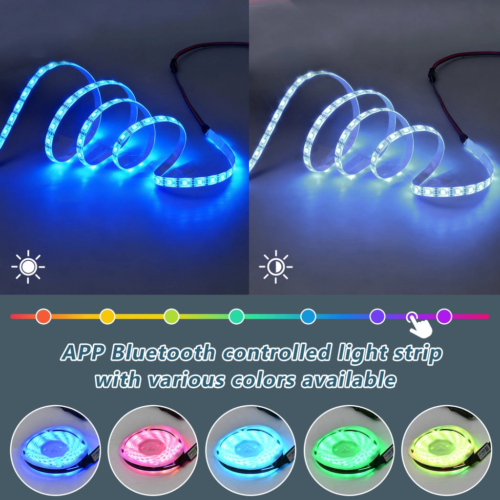 Mobile TV con LED ¨C Minimal ¨C Bianco lucido, 2 cassetti, adatto per TV fino a 70 pollici, per soggiorno e camera