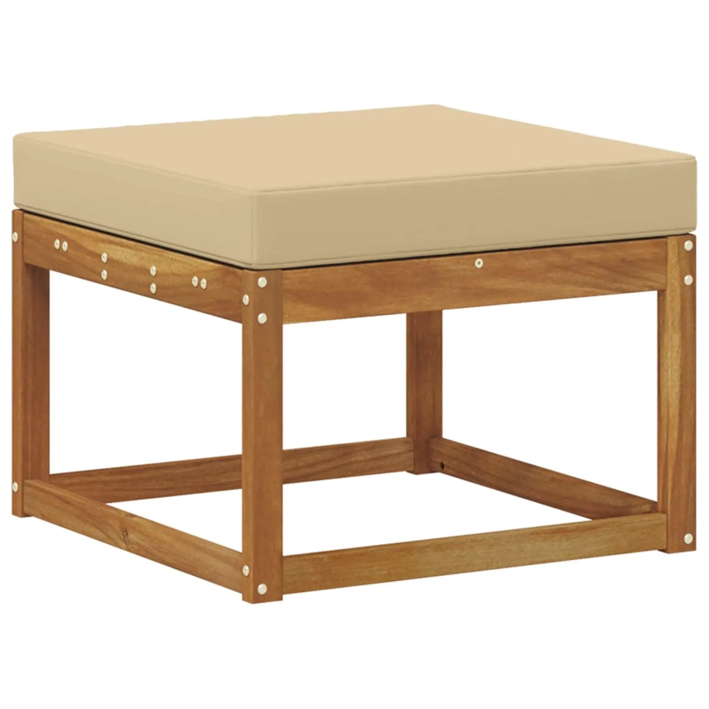 Set di divani da esterno 9 pz Naturale e Beige 3385479
