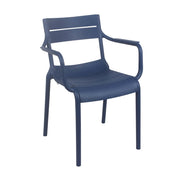 Oviala - Poltrona da giardino in plastica blu Pacifico