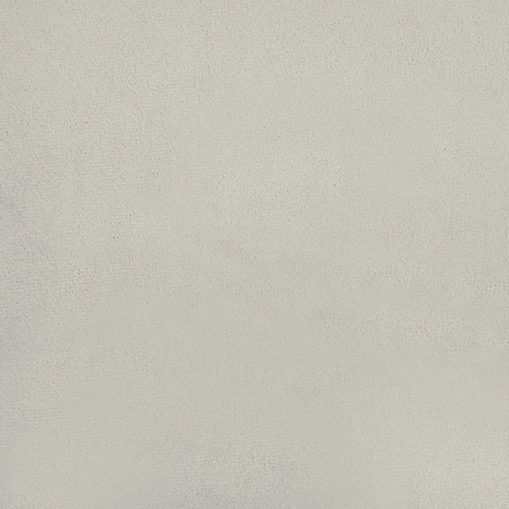 Sgabello Rotondo Grigio Chiaro in Velluto CFW1624142