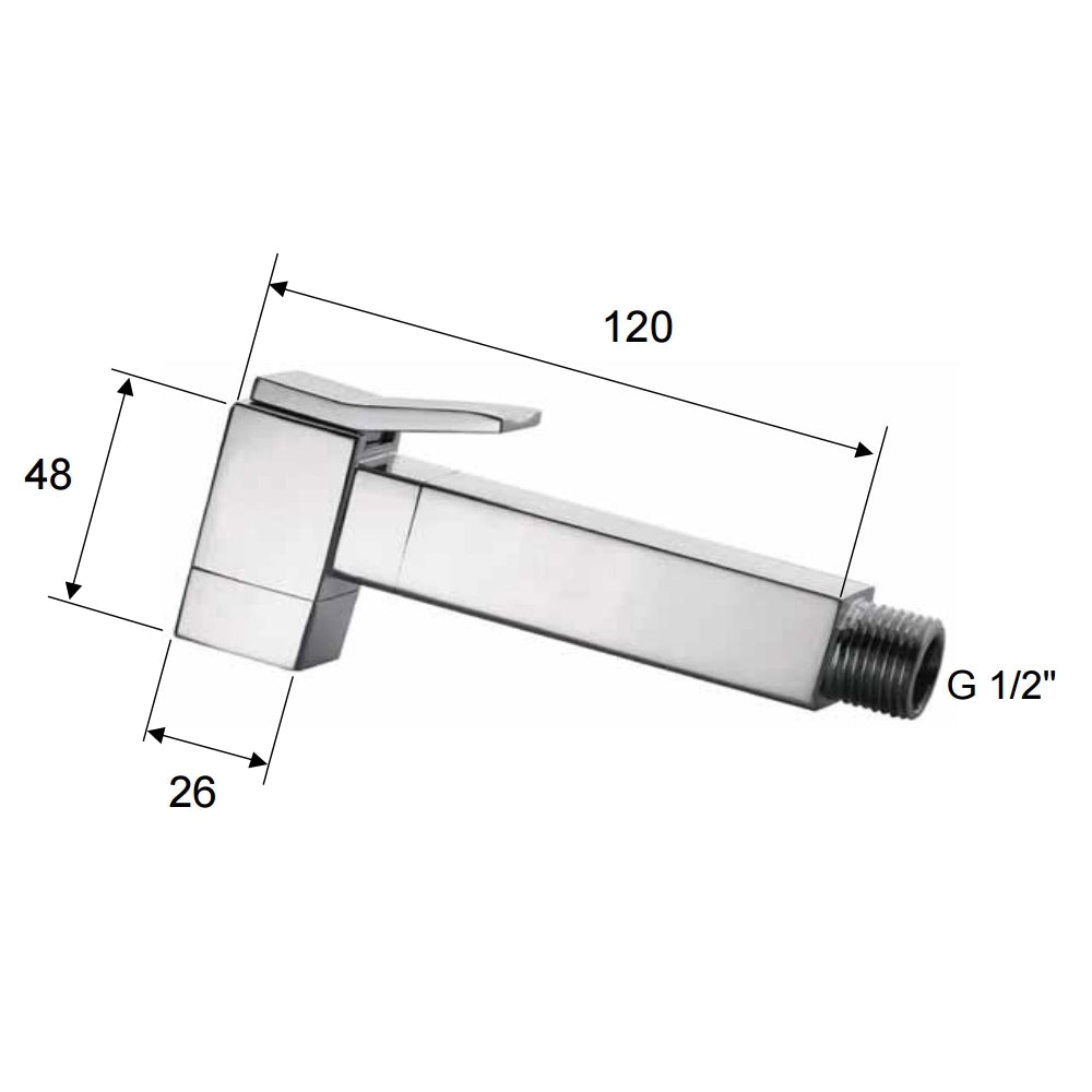Doccetta bidet pulsante quadra - serie sq
