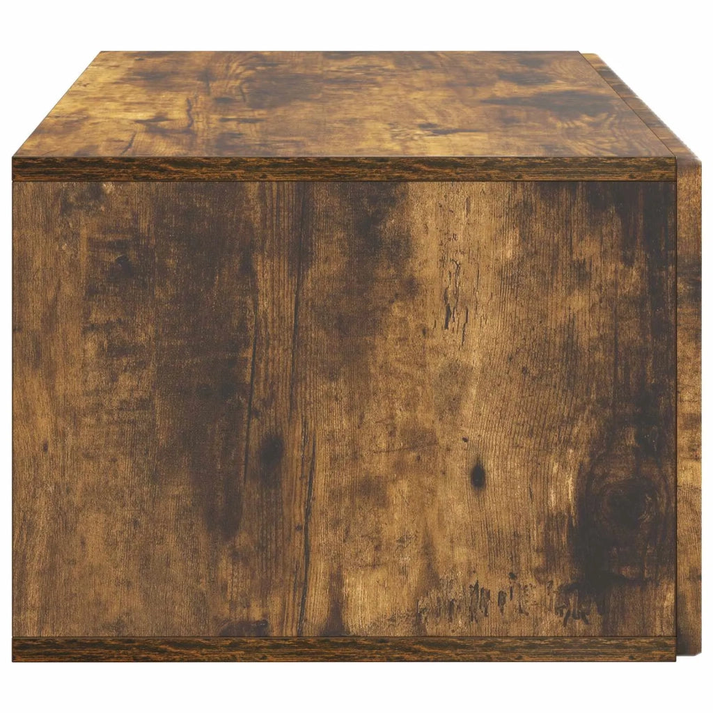 Mobile Porta TV da Muro-Credenza per TV sospesa Rovere Fumo 59,5 x 41 x 30 cm 473260