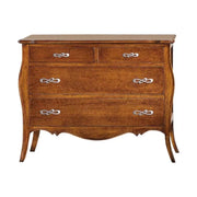 ComÒ classico 4 cassetti legno noce bassano 116x54x91 (488) - Mobili 2G