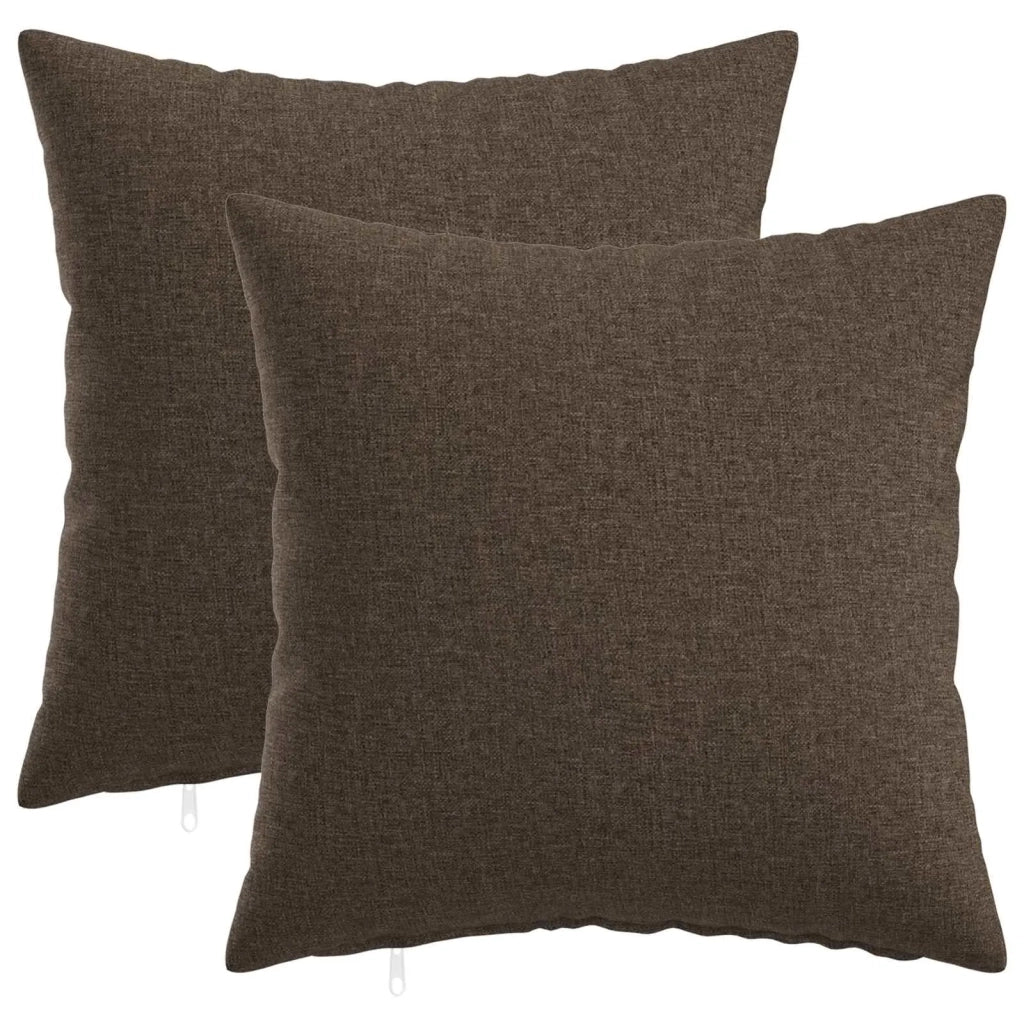 Cuscino con cuscino HEERLEN 2 pz Tortora Tessuto 924457