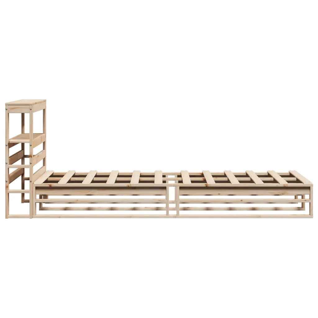 Letto senza Materasso-Struttura Letto 90x190 cm in Legno Massello di Pino 372020
