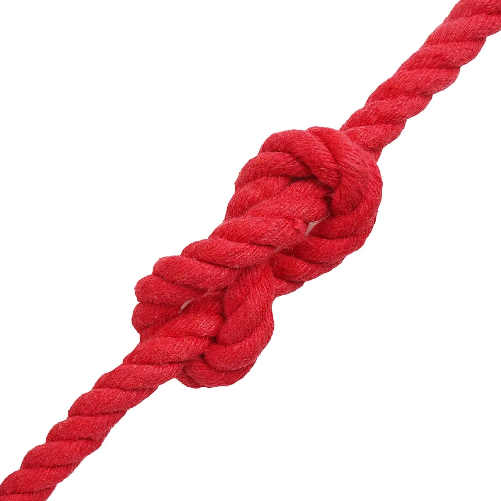 Corda di Cotone 10 mm 25 m Rosso 100% Cotone 42011907