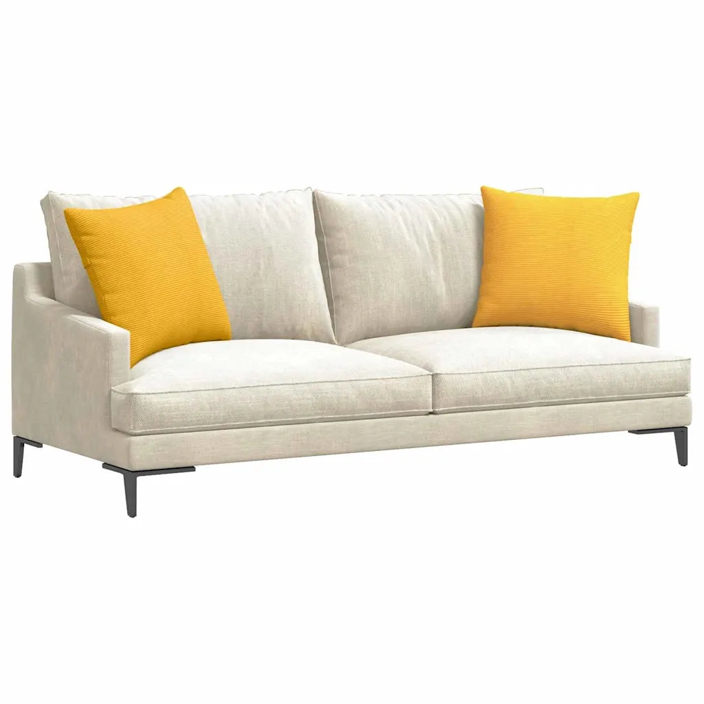 Cuscini da Divano 2 pcs Giallo Chiaro 50 x 50 cm 42013995