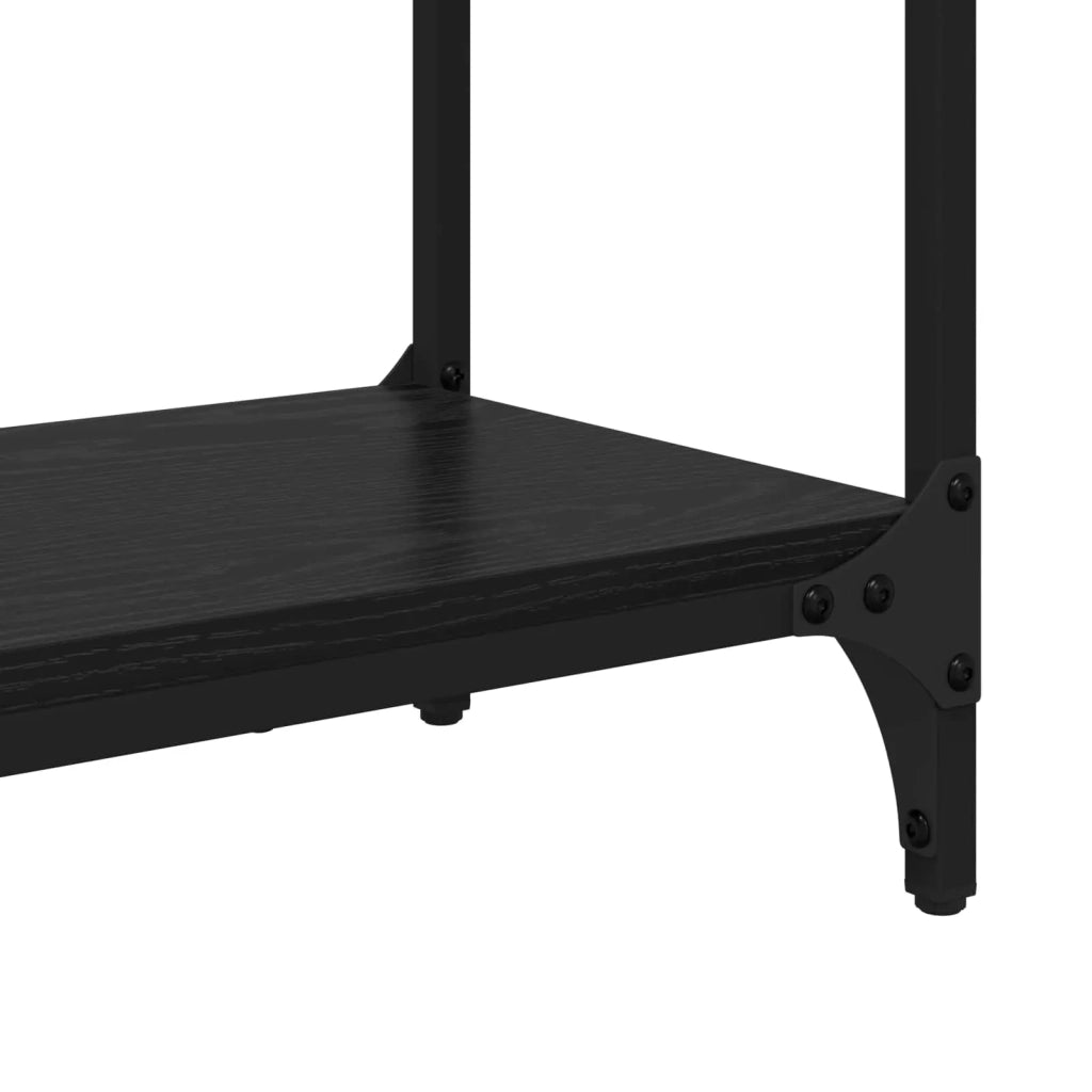 Table console Chêne noir 88,5 x 30 x 75 cm Bois d'ingénierie