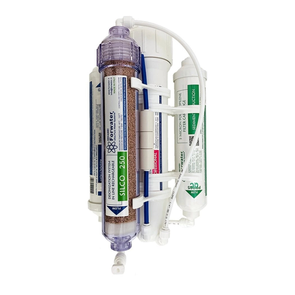 Forwater ROFAST PLUS 75GPD - Impianto ad Osmosi in Linea 1:2 a 4 Stadi a sgancio rapido e deionizzatore