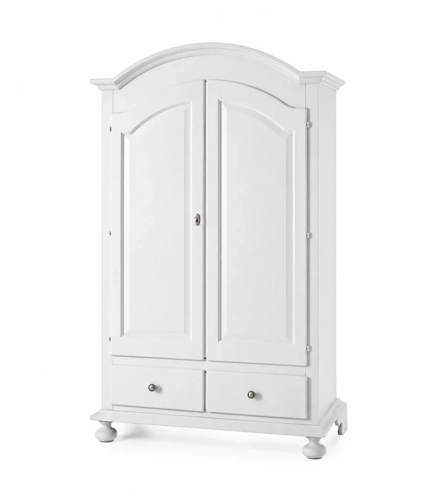 Armadio classico 2 ante legno bianco sporco  125x61x200 - Mobili 2G