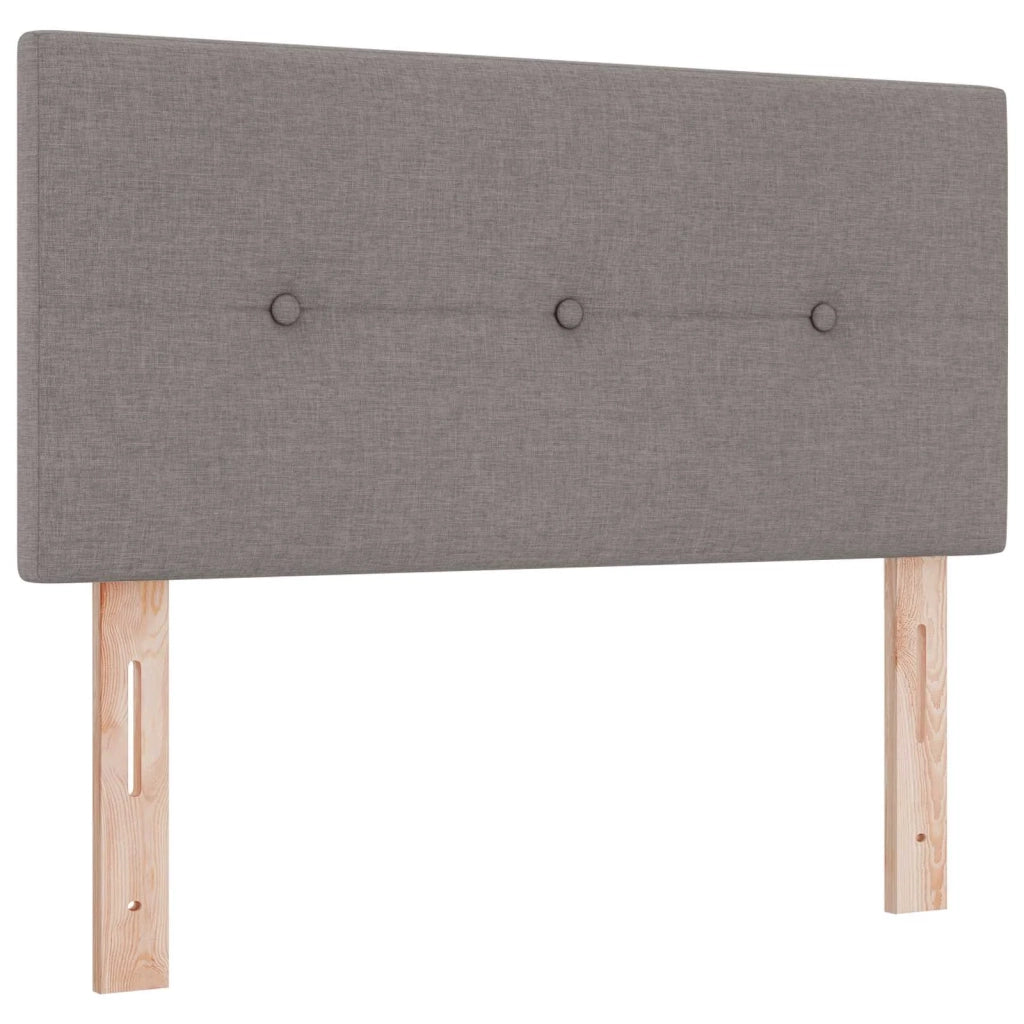 Letto box spring con materasso Tortora 80 x 200 cm Tessuto 3452803