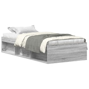 Letto singolo | Letto per adulti | Giroletto senza Materasso Rovere Sonoma 90x190 cm