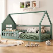 Letto singolo ¨C Minimal ¨C 90x200 cm verde legno