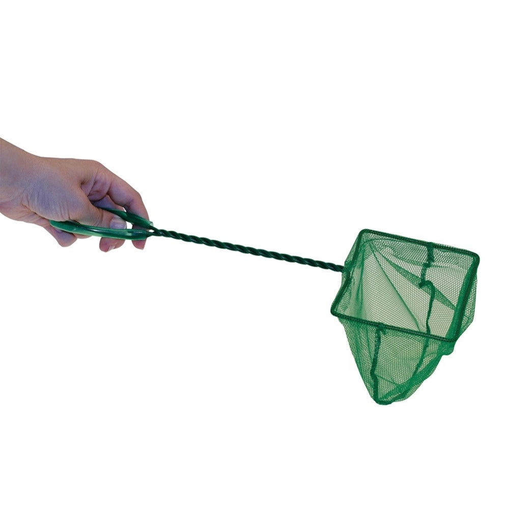 Trade Shop - Retino Per Pesciolino Acquario Rete Pesciolini In Nylon Con Filo Acciaio 15 Cm -