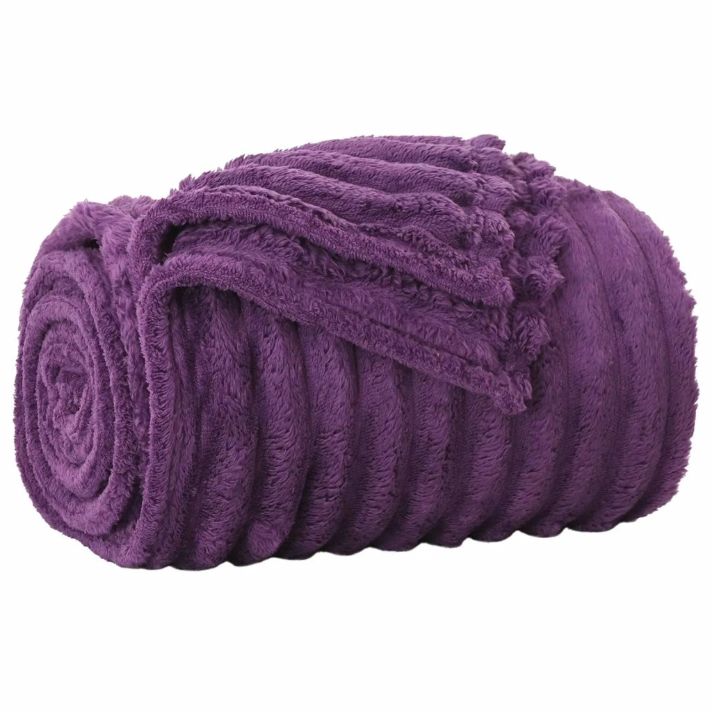 Coperte da Pile 6 pcs Viola 270 x 240 cm Panno