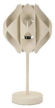 Lampada da Tavolo Space Ø28x57 cm in Ferro Crema