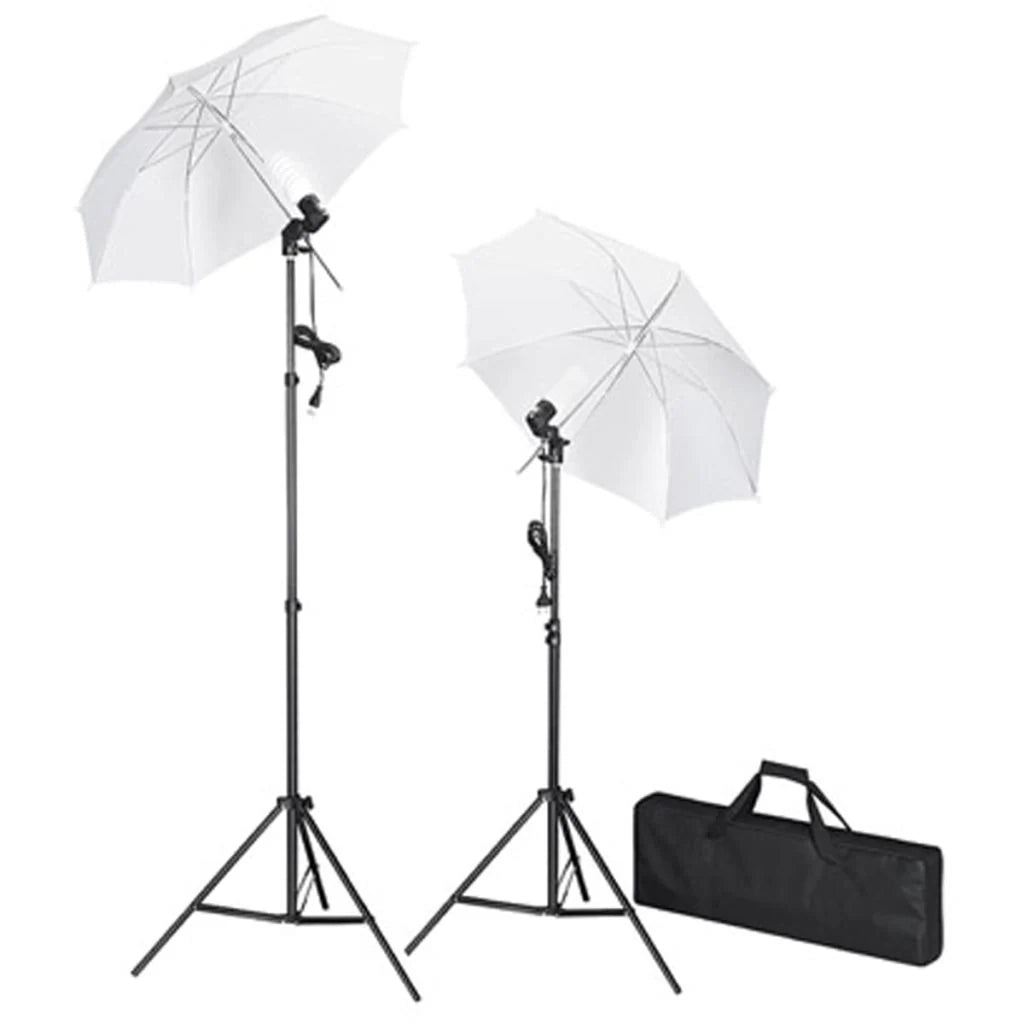 Kit fondale professionale da studio verde 600 x 300 cm e luci 02_0001423