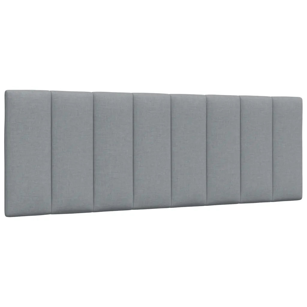 Coussin de tête de lit Hanko gris clair 120 cm tissu