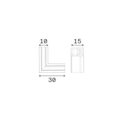 Accessorio Deva Nero Finitura Alluminio IP20 Ideal Lux