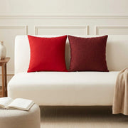 Cuscino con cuscino HEERLEN 2 pz Rosso Tessuto 923503