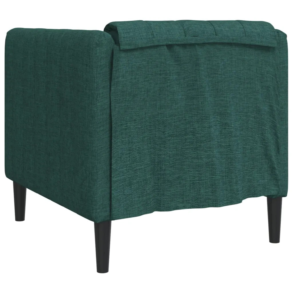 Poltrona Verde Scuro in Tessuto 372599