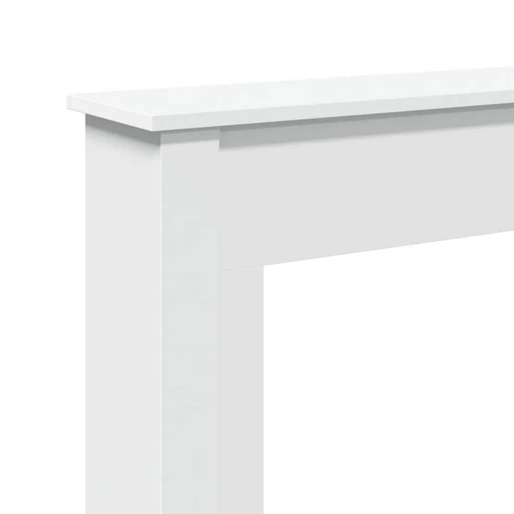 Cornice per Camino Bianca 75x20x87,5 cm in Truciolato 854580
