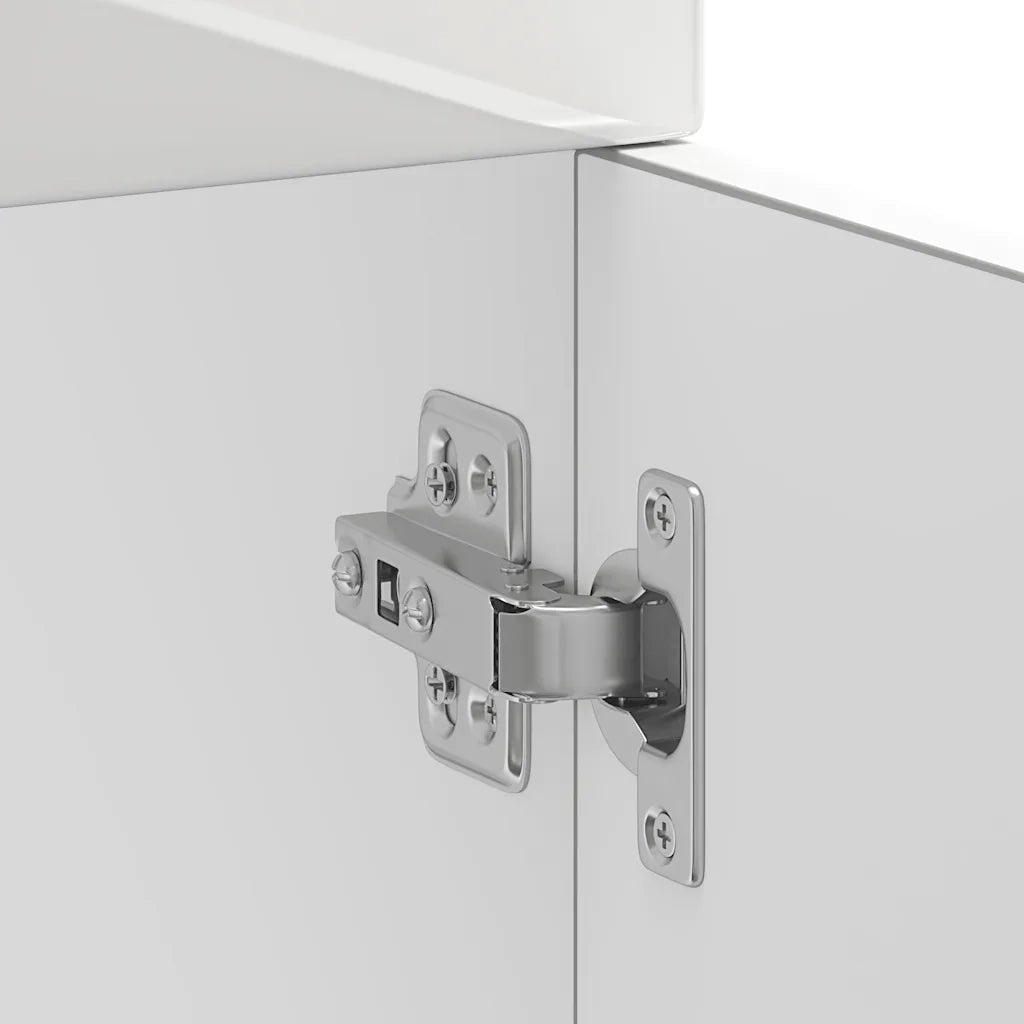 Mobile da cucina Kalmar 50 x 46 x 81,5 cm ampio spazio contenitivo piedini regolabili legno composito bianco lucido 02_0049902