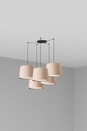 SAMBA 5L Lampada sospensione nera/beige