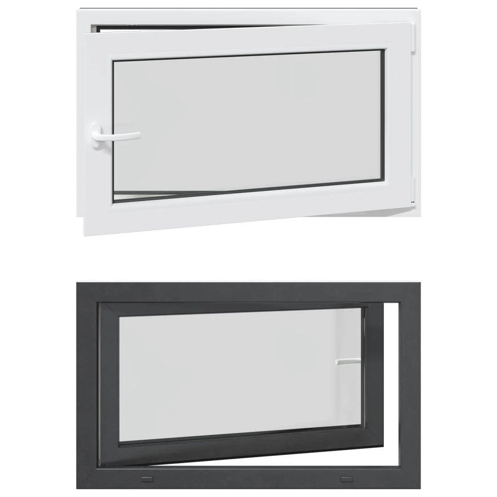 Finestra per Soffitta RISOR 100 x 50 cm PVC e Vetro Antracite CFW6633293