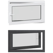 Finestra per Soffitta RISOR 100 x 50 cm PVC e Vetro Antracite CFW6633293