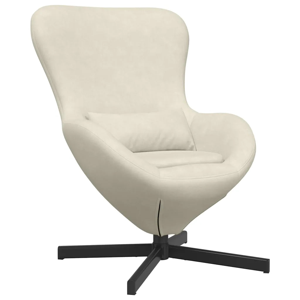 Poltrona uovo Crema 63 x 73 x 90 cm Velluto 42002765